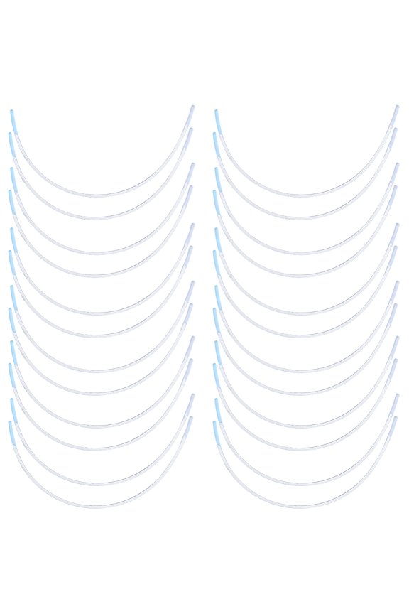 18pairs 304 Stainless Steel Bra Underwire Sturdy Metal Bra Wire for Bra Shaping Stainless Steel color 12.6x20.9mm Stainless Steel