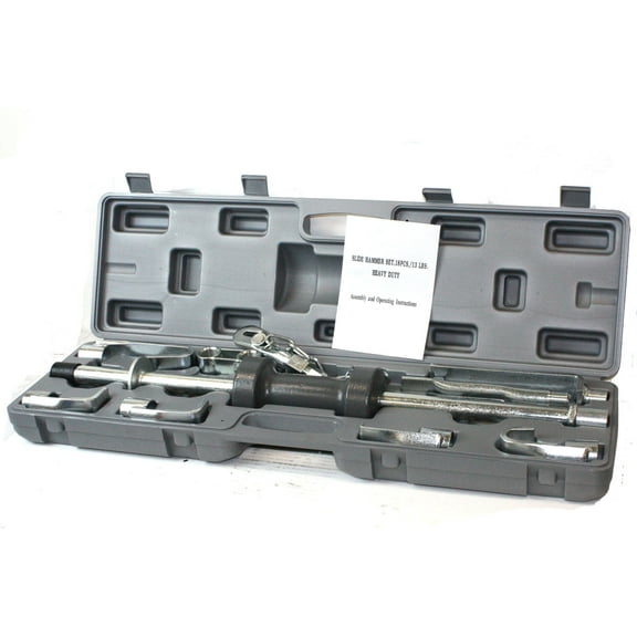 18pc HD Heat Treated Dent Puller w/13lbs Slide Hammer Auto Body Shop Repair Tool