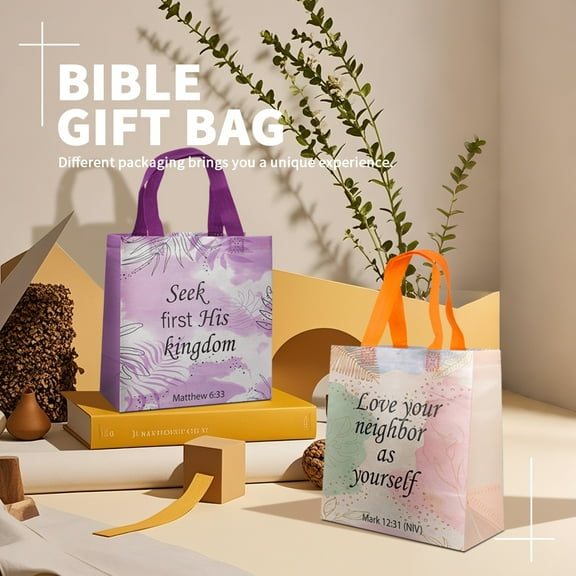 18pccs, colorful gift bags, six gift bags with beautiful wishes, gift bags with handles, suitable for wedding gift bags, retail bags, shopping bags, daily gift bags, gift bags, pink gift bags