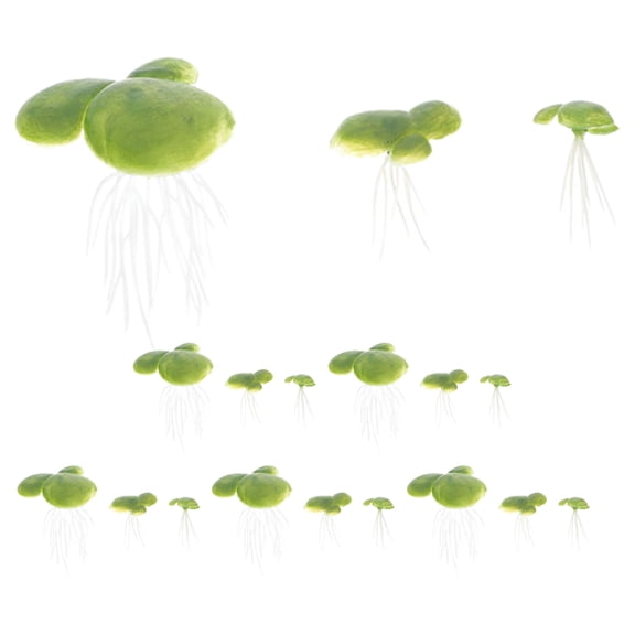 18pcs Aquarium Floating Plants Fish Tank Plants Fake Duckweed Decorations