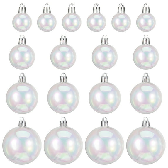 GAXIRE Clear Plastic Ornament Balls Party Favor Families 18Pcs 6Inch