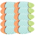 thumbnail image 1 of 18pcs Disposable Plates Orange Paper Easter Egg Shape Plates for Holiday Catering Events, 1 of 6