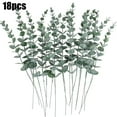 thumbnail image 1 of 18pcs Eucalyptus Stems Artificial Eucalyptus Leaves For Wedding 2025 Halloween Christmas Decoration dried Blossom Branches Plants Branches Plant bulk rack flowers Indoor decorations artificia, 1 of 7