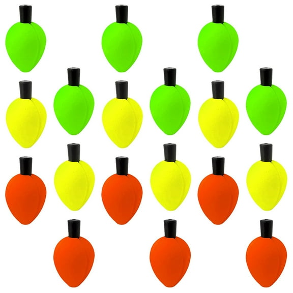 18pcs Fly Fishing Float Fishing Bobbers Float Floating Bobbers Indicators Foam Indicators for Freshwater Saltwater