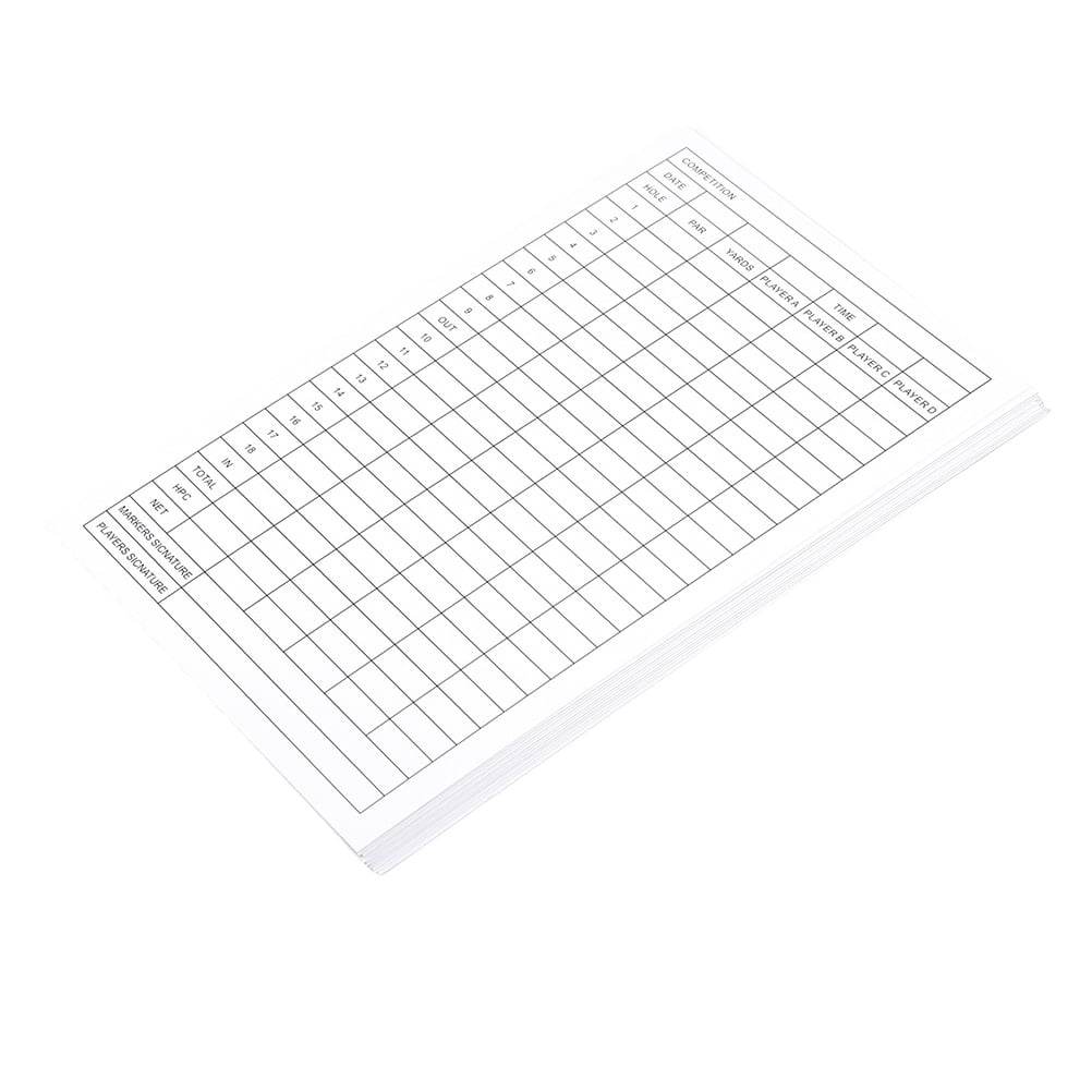 18pcs Golf Scorecards Record Scorecards Record Use Cards Scoreboards