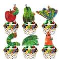 18pcs Green Glitter Very MMF7 Hungry Caterpillar Butterfly Dessert