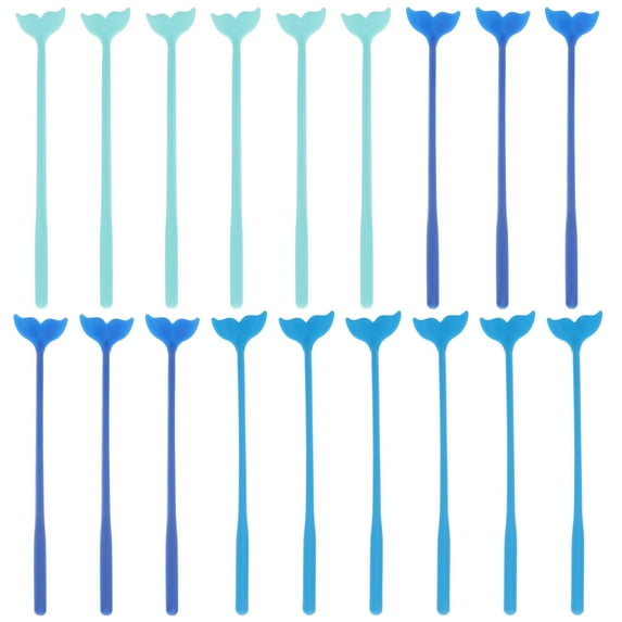 18pcs Hawaii Coffee Stirring Stick Drinking Stick Whale Tail Banquet Coffee Mixer Party Decor