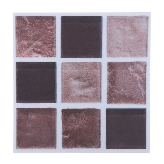 18pcs Mosaic Tile Sticker for Kitchen Bathroom Removable Transfer Self Adhesive Waterproof Anti Oil Backsplash Peel and Stick (MTS009)