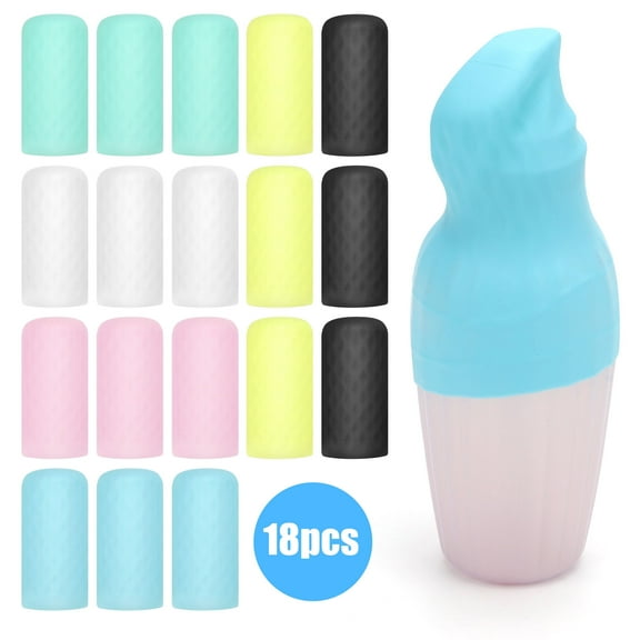 18pcs Silicone Bottle Covers, Travel Essentials Accessories, Travel Size Toiletries Bottles Skins, Cruise Essentials, Beach Vacation Essentials for Women Men