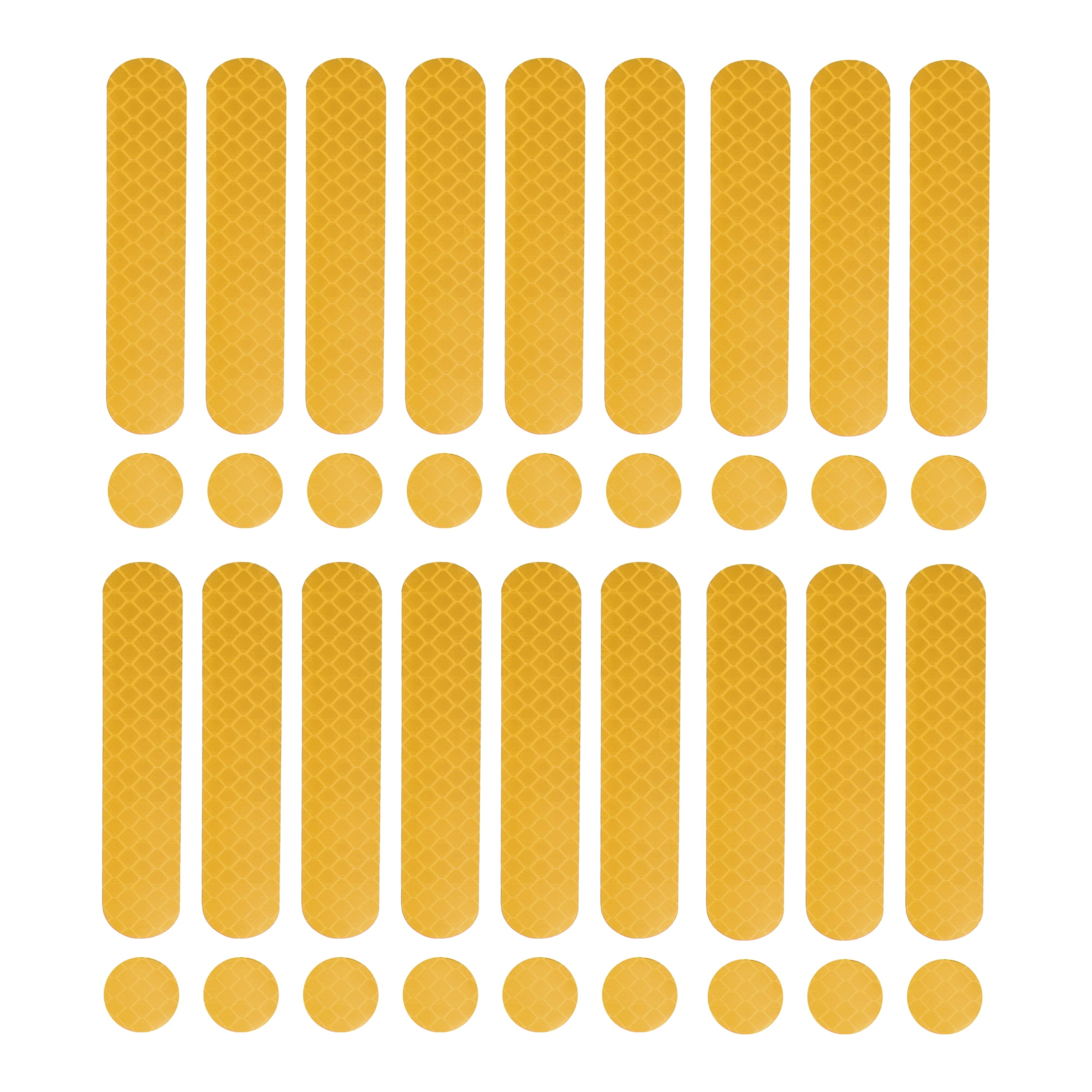 18pcs Universal Reflective Safety Stickers for Helmet Adhesive Tape