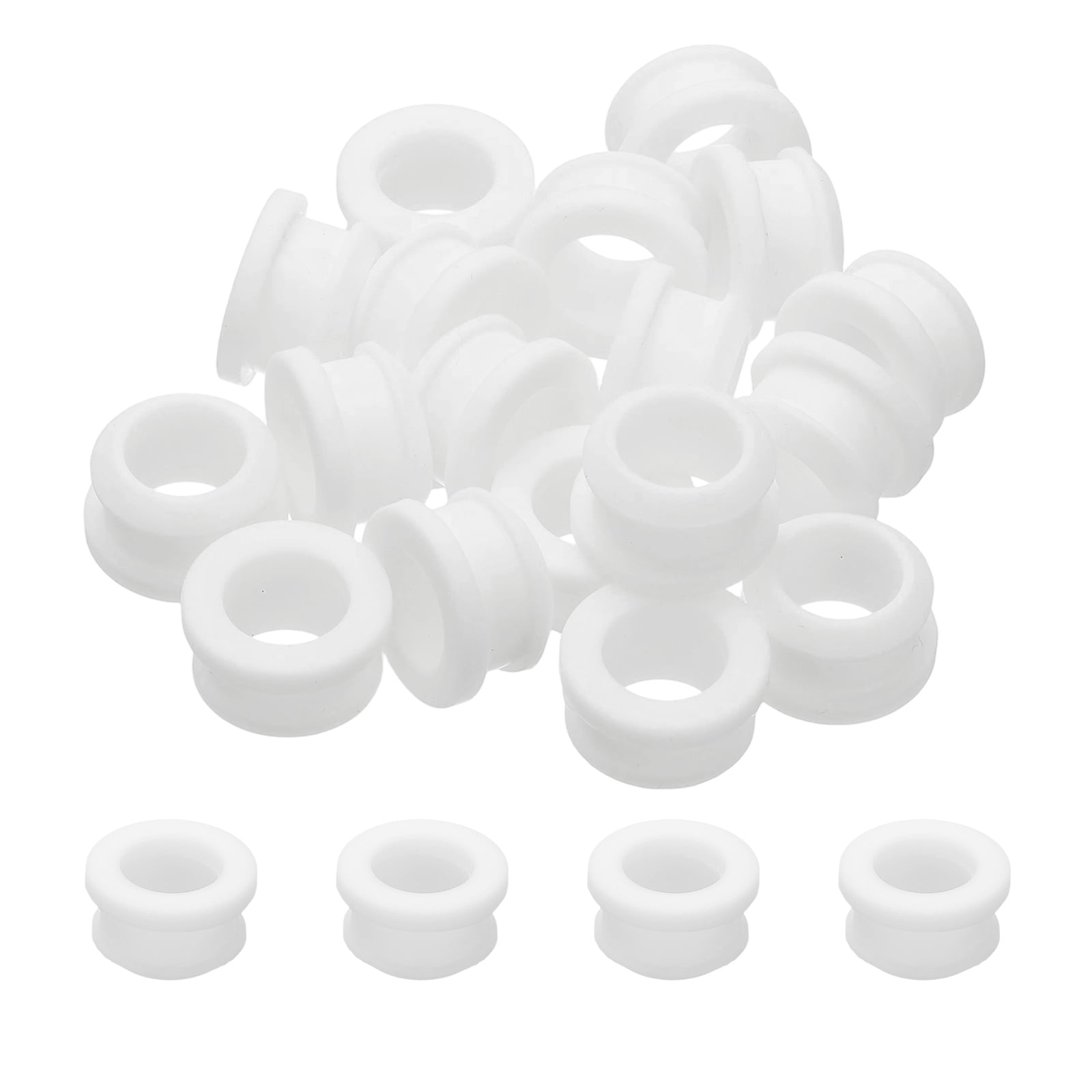 18pcs Wire Grommet, 16mm Mounting Dia Plastic Grommets Cable Snap ...