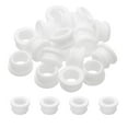 thumbnail image 1 of 18pcs Wire Grommet, 17mm Mounting Dia Plastic Grommets Cable Snap Bushing Cable Mounting Hose Bushing Grommet Protector Fasteners Locking Silicone for Wire Cable Hose, White, 1 of 6