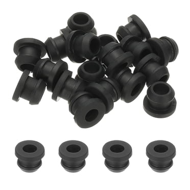 50Pcs Rubber Cable Wire Cord Grommets Black 3mm X 8.0mm