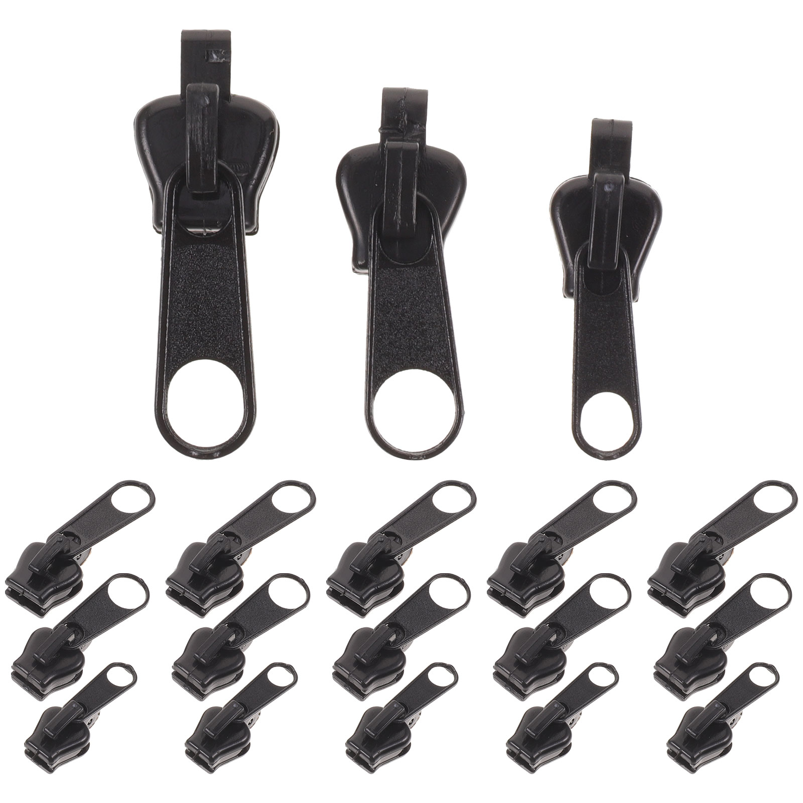 18pcs Zipper Slider Replacement Kit Zipper Repair Kit for Jackets Bags ...