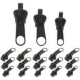 18pcs Zipper Slider Replacement Kit Zipper Repair Kit for Jackets Bags