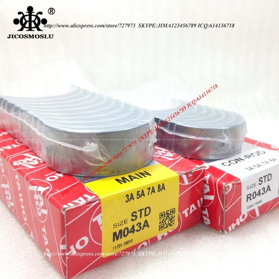 18pcs crankshaft connecting rod bearing DAIHATSU LEXUS BREEZ SMILY SOLANO 320 520 620 MK CROSS CK OTAKA AVENSIS COROLLA