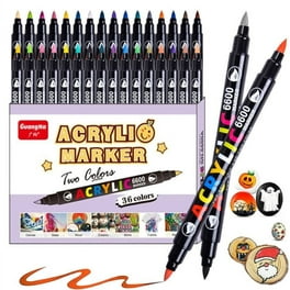  Uni POSCA Paint Marker Pen, 10 White Pen Set (PC5M.1) - Medium  Point - Odorless Water Resistant Pen Maker, with Original Sticky Notes :  Office Products