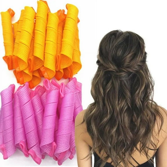 18pcs/set DIY Hair Roller Spiral Hair Curler Styling Tools Set Hair Curlers Heatless Non-Damaging Wave Formers Hair Styling Tool
