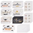 thumbnail image 1 of 18sets Graduation Card Pack Graduation Cards with Envelopes Graduation Gold Foil Greeting Card Graduation Party Sticker for 2024 Congratulations, 1 of 6
