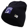 thumbnail image 1 of 18th Airborne Corps Embroidered 8 Inch Knitted Short Beanie - Navy OSFM, 1 of 5
