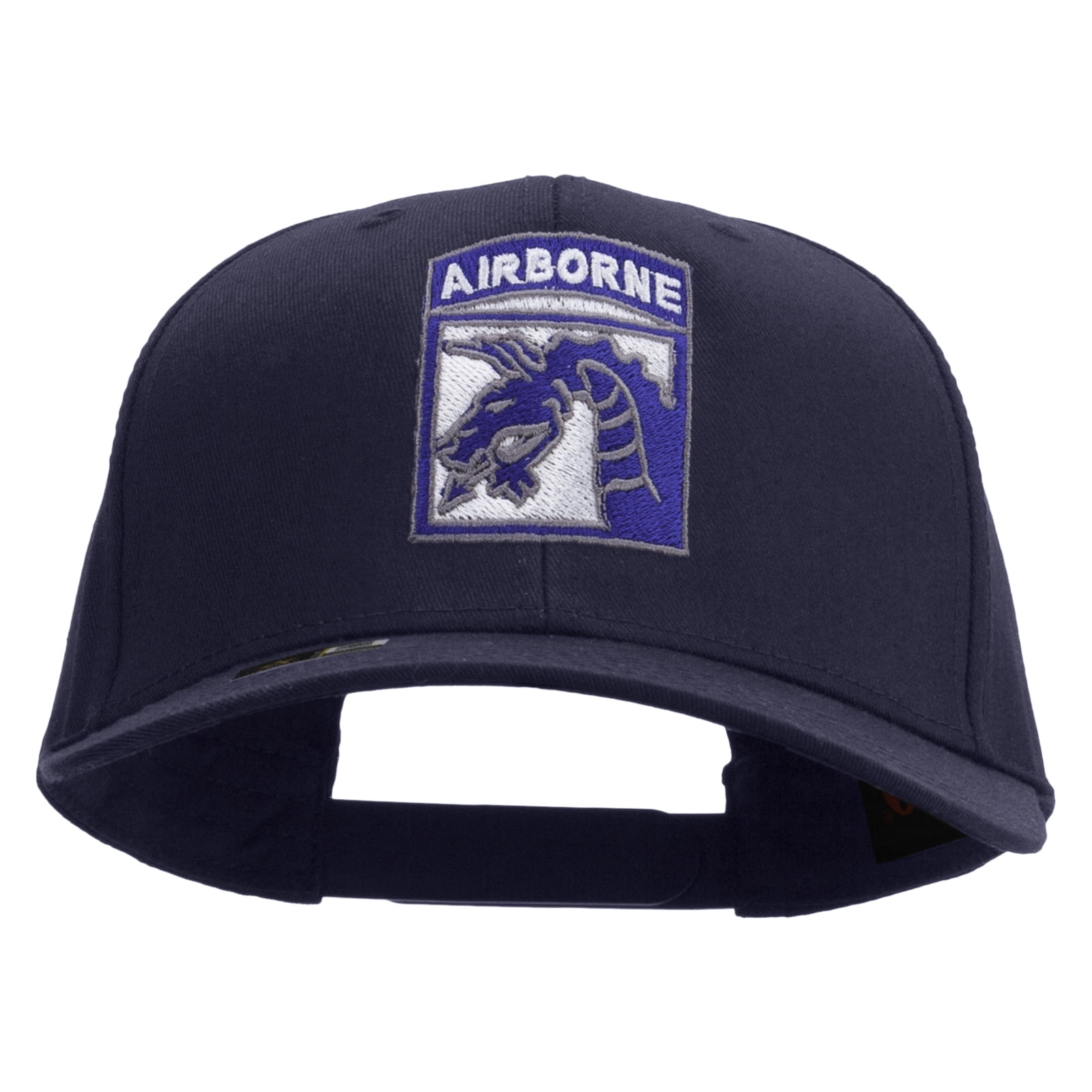 Airborne Graduation Cap Design 18th Airborne Corps Embroidered Solid Cotton Twill Pro Style Cap - Navy ...