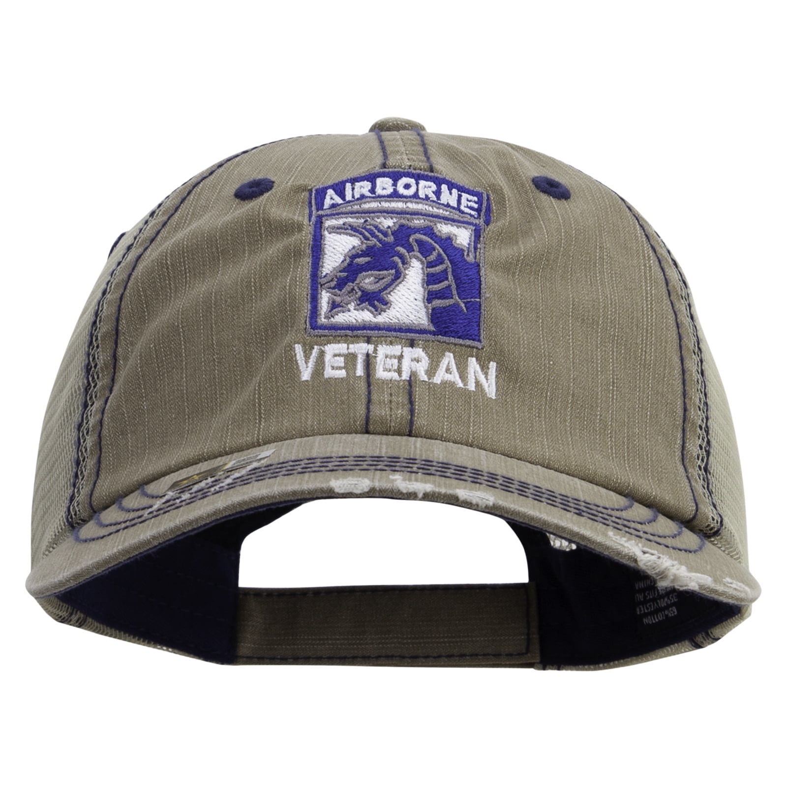 Airborne Graduation Cap Design 18th Airborne Corps Veteran Embroidered Low Profile Special Cotton Mesh ...