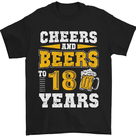 18th Birthday 18 Year Old Funny Graphic Men's Shirt 100% Cotton