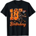 thumbnail image 1 of 18th Birthday Basketball Theme 18 Year Old Boy Party T-Shirt, 1 of 3