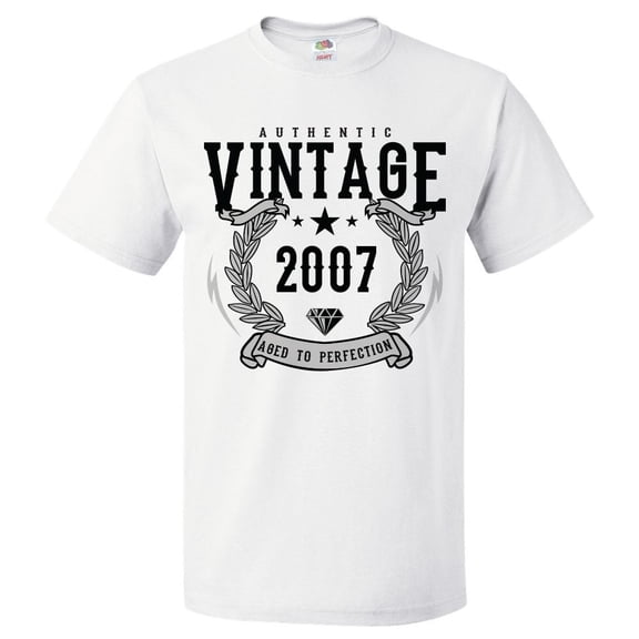 19th Birthday Gift For 19 Year Old 2007 Aged To Perfection T Shirt