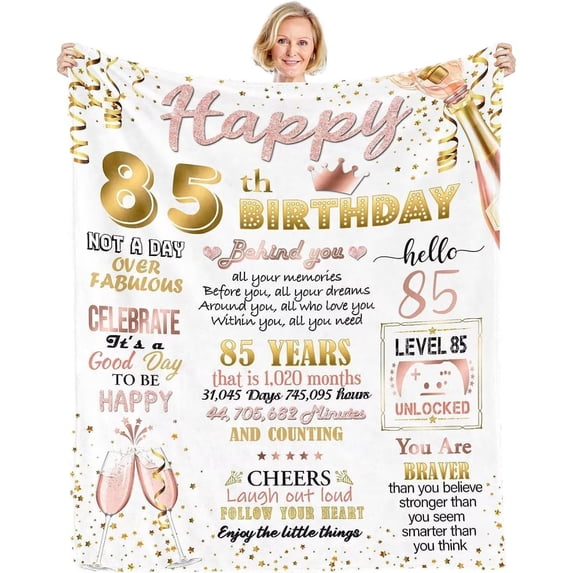 18th Birthday Gifts Blanket for Her, Birthday Gifts for Women Turning 18 Unique, Personalised Birthday Flanell Blanket for Women, Best Friends, Bestie, Sister, Daughter, Niece