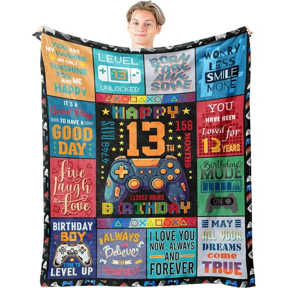 18th Birthday Gifts for Boys Blanket 60"x50", 18 Year Old Boy Birthday Gifts, Cool Birthday Gifts for 18 Year Old Boys, 18 Year Old Boy Gifts, 18th Birthday Decorations, 18 Birthday Gift Ideas