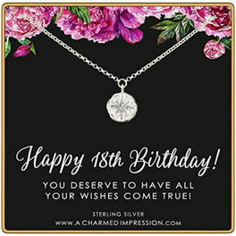 Anavia Happy 18th Birthday for Girls, Pearl Necklace Birthday Gift for 18  Year Old Girl-[Pink Pearl + Gold Chain] 
