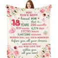thumbnail image 1 of 18th Birthday Gifts for Girls - 18th Birthday Decorations for Girl 60"X50" Blanket - Gifts for 18 Year Old Girl- Gifts for Daughter Bestie Sister- 18th Birthday Gift Ideas - 18th Bday Decor, 1 of 5
