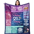 thumbnail image 1 of 18th Birthday Gifts for Girls - 18th Birthday Decorations for Girl 60"x50" Blanket - Gifts for 18 Year Old Girl- Gifts for Daughter Bestie Sister- 18th Birthday Gift Ideas - 18th Bday Decor, 1 of 6