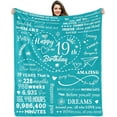 thumbnail image 1 of 18th Birthday Gifts for Girls, 18th Birthday Decorations for Girls, 18 Year Old Girl Birthday Gifts, Blanket 50"x60" Happy Birthday Gifts for 18 Year Old Girls Daughter Granddaughter Sister, 1 of 6