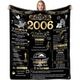 thumbnail image 1 of 18th Birthday Gifts for Girls and Boys, Soft Comfortable Throw Blanket, Birthday Decorations for Daughter Son Grandson Granddaughter, 18 Year Old Birthday Decorations Blanket 60"X50", Back in 2006, 1 of 5
