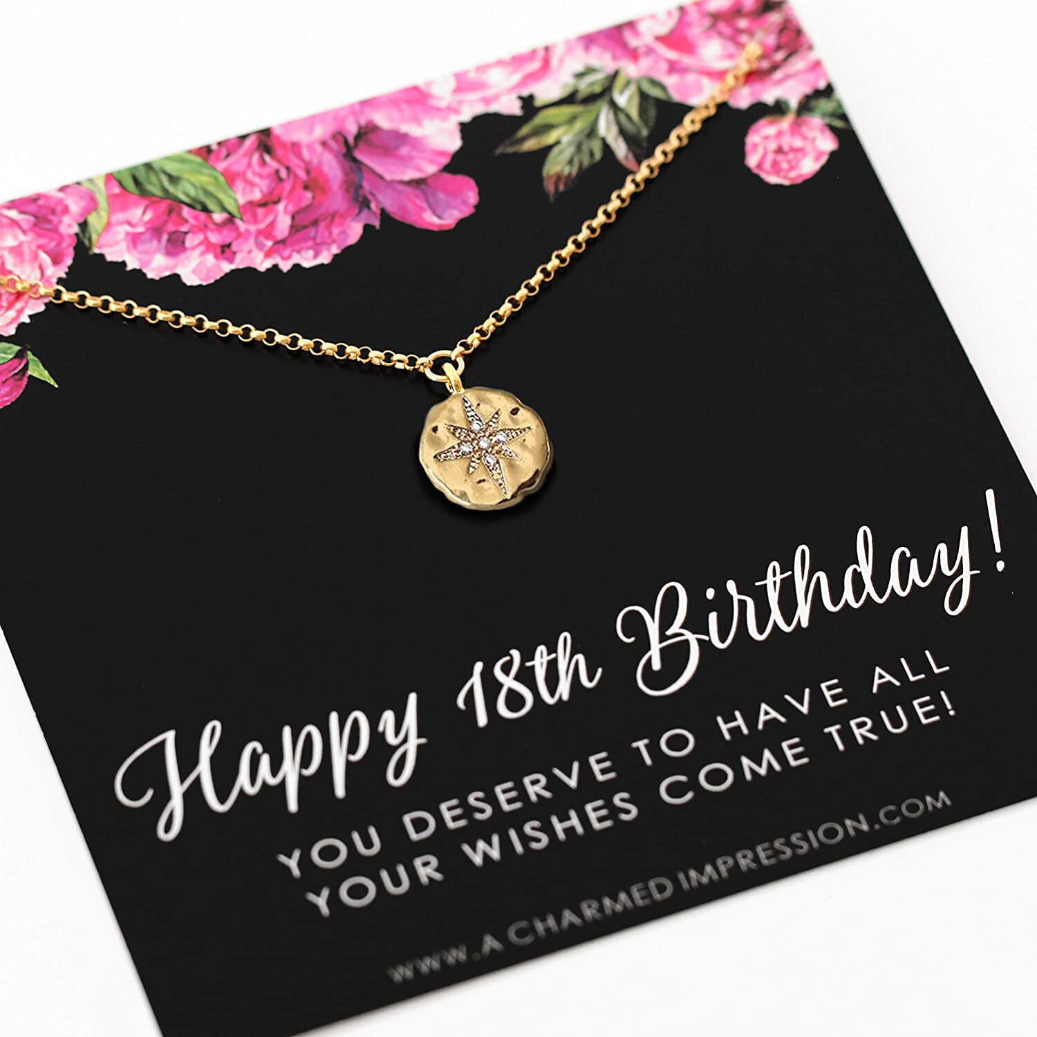 Anavia Happy 18th Birthday for Girls, Pearl Necklace Birthday Gift for 18  Year Old Girl-[Pink Pearl + Silver Chain] 