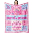 thumbnail image 1 of 18th Birthday Gifts for Girls Throw Blanket 60x50 Inch, 18 Year Old Girl Birthday Gifts, Birthday Gifts for 18 Year Old Girls, Best 18 Yr Old Girl Birthday Gifts, 1 of 5