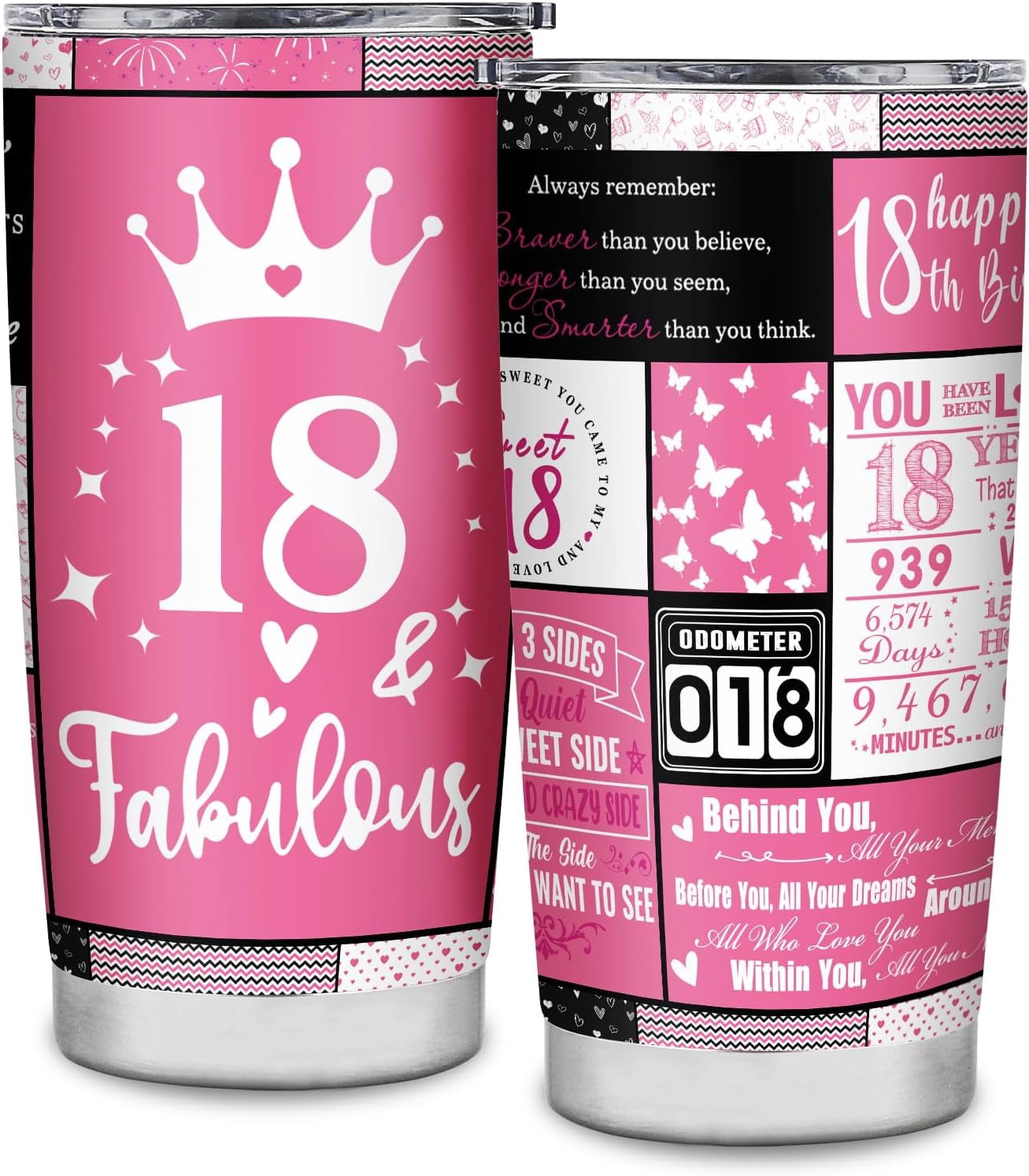 18th Birthday Gifts for Girls Tumbler 18 Year Old Girl Birthday Best ...