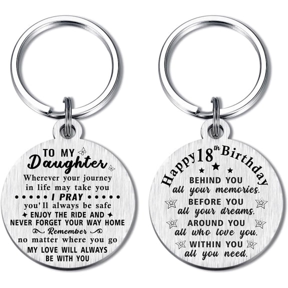 18th Birthday Gifts Keychain for Someone Who Was Born in 2007, Turning 18 Year Old Birthday Gifts for Women Men