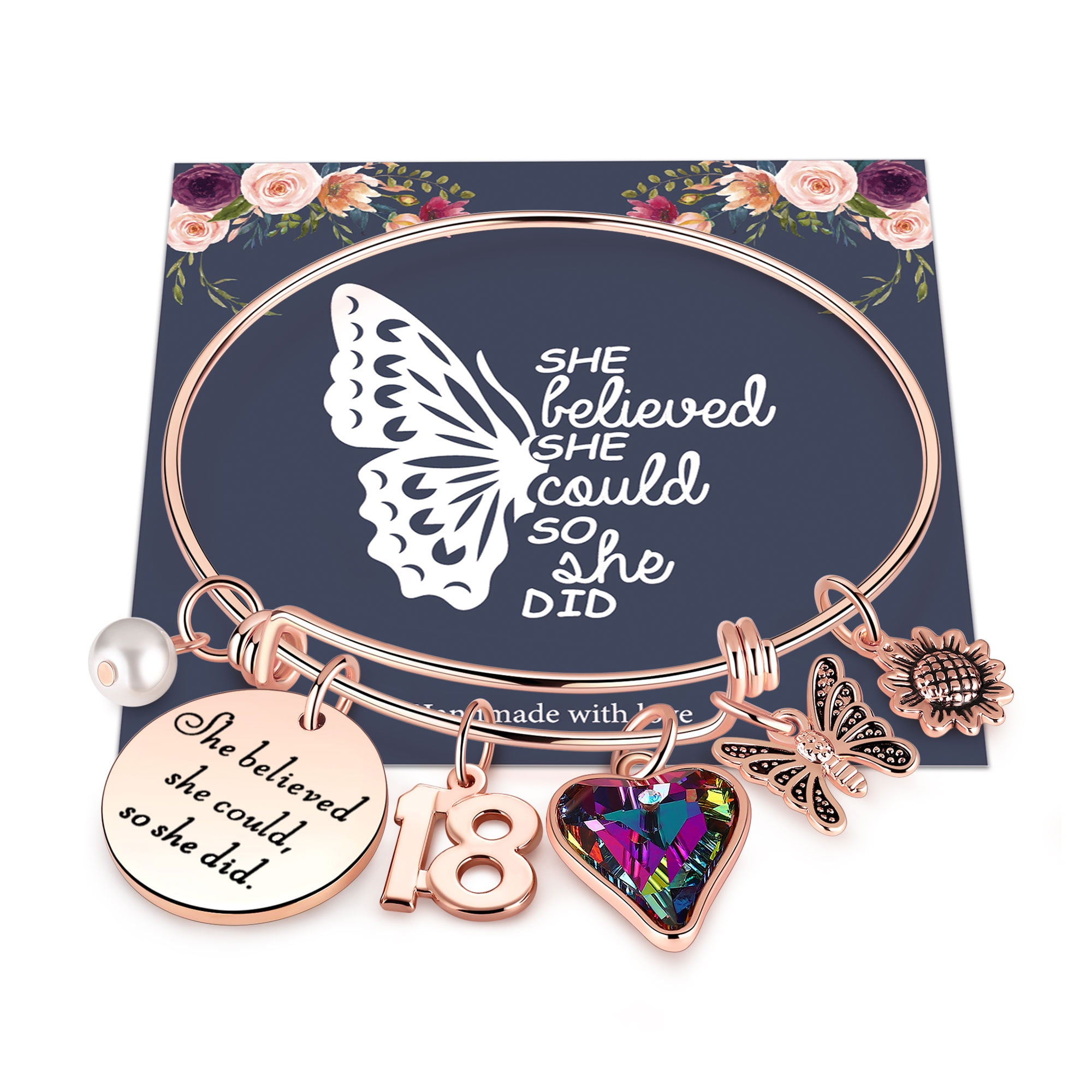 18th Birthday Gifts for Girls 18 Birthday Gifts Charm Bracelet for Teen Girl Granddaughter 18 Year Old Girl Birthday Gift Happy 18th Birthday 36b63aee af84 48fb b91e e5dbee1f407f.319d0bf23a62bcc88355e5bb7878bd7b