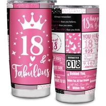 18th Birthday Gifts for Girls Tumbler,Gifts for 18 Year Old Girl,Teen Girl,18th Birthday Decorations,Coffee Cup 20oz