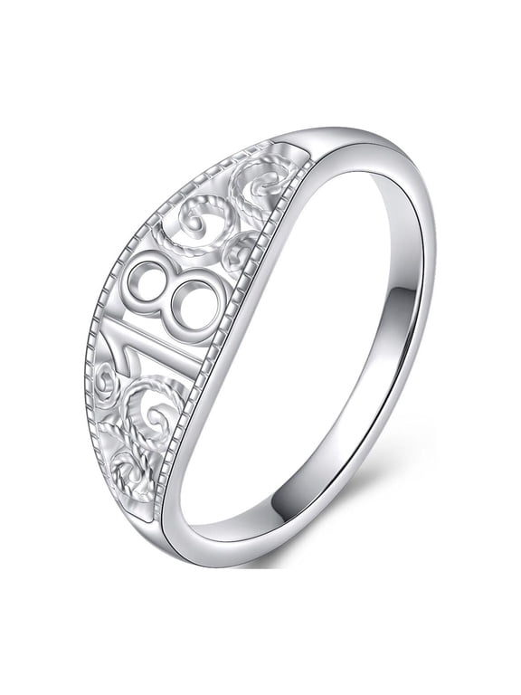 18th Birthday Gifts for Women Princess Crown Ring for Women Friend(18-7)