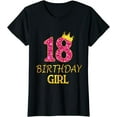thumbnail image 1 of 18th Birthday Girl Princess Tee 18 Years Old 18th Gift T-Shirt, 1 of 3