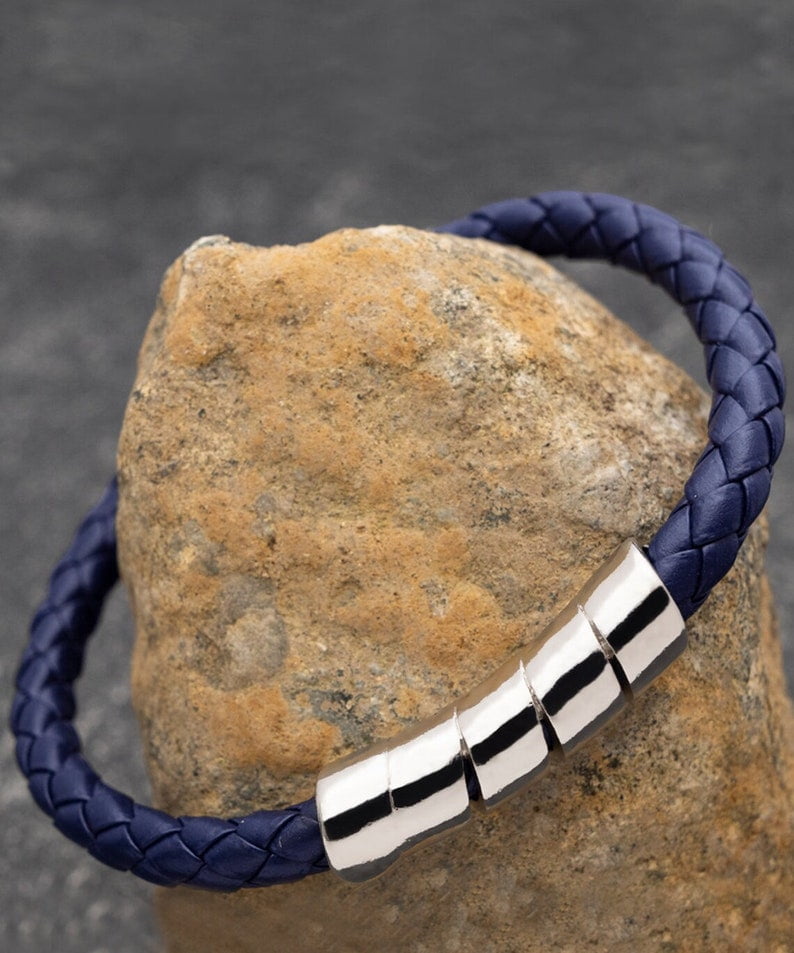 18th Birthday Vegan Leather Bracelet 18th Birthday Men’s Jewelry Gift Idea for Son Him Boys From Mom Mother Dad Father, 18th Birthday Gift for Son from Parents
