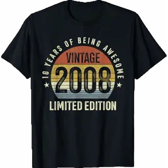 18th Birthday Vintage 2008 Edition 18 Years Old T-Shirt