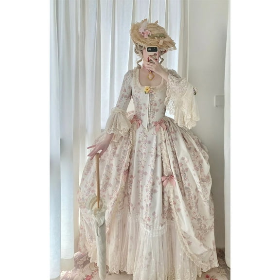 18th Century Rococo Court Gown - Marie Antoinette Inspired Ball Dress