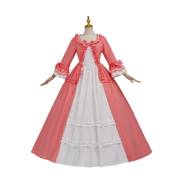 18th Century Victorian Rococo Dress Marie Antoinette Pink Colonial Georgian Prom Ball Gown Princess Dress