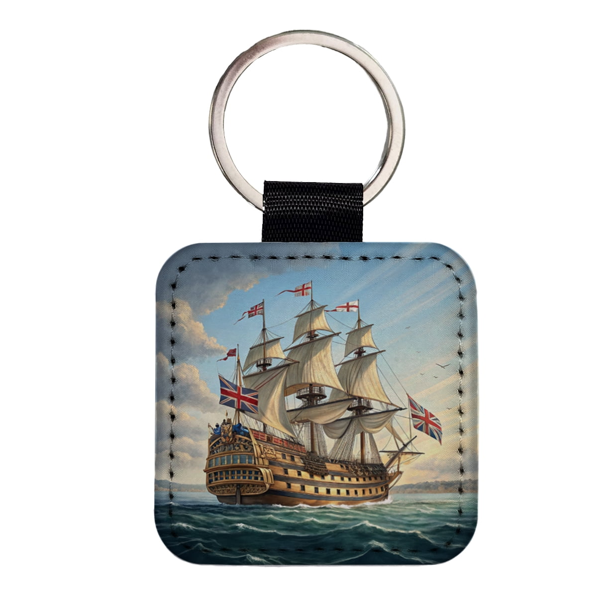 18th Century Warship British Sailing Ship Of The Line Faux Leather ...