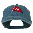 thumbnail image 1 of 18th Hole Flag for Golf Embroidered Washed Cap - Navy OSFM, 1 of 5